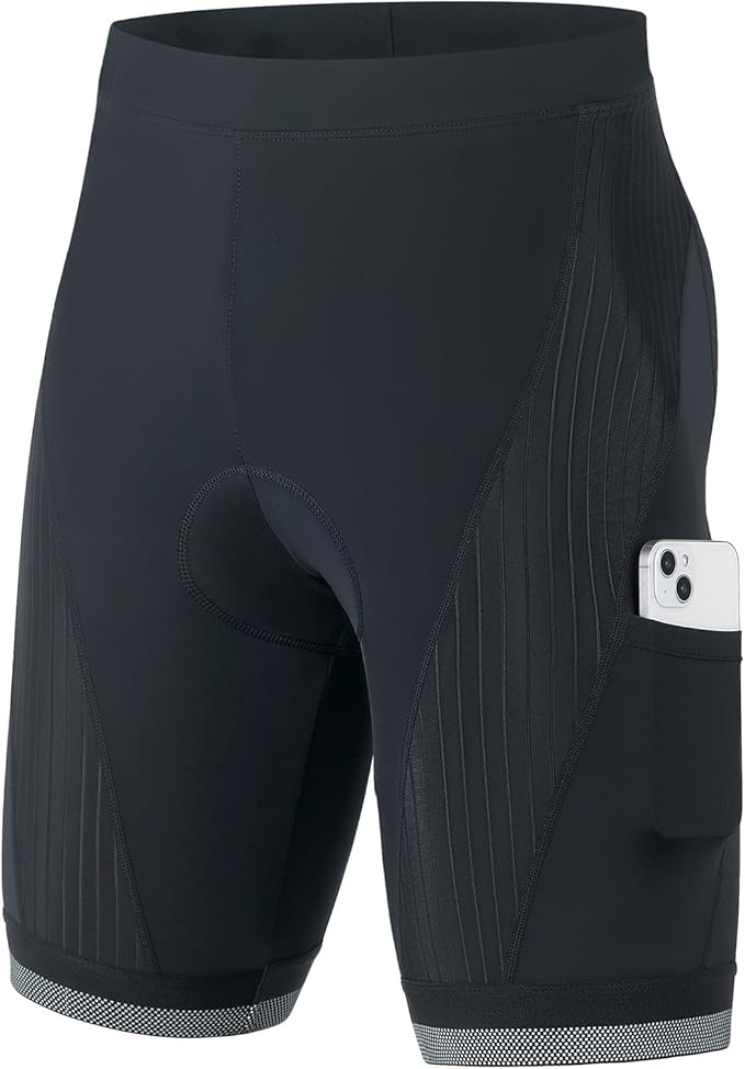 beroy Men's Comfortable Bicycle Cycling Pants, 3D Padded Bike Shorts