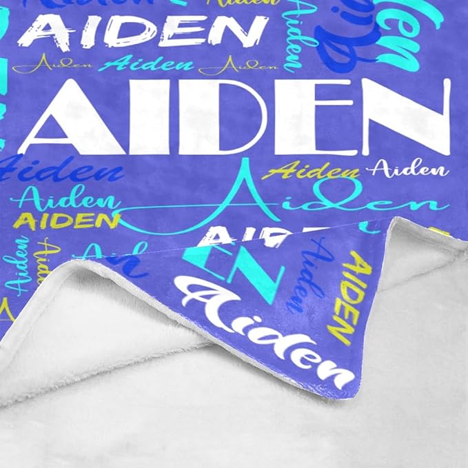 Dr.TOUGH Personalized Name Blanket Personalized Blanket for Adult Kids Flannel Customized Personalized Blankets and Throws