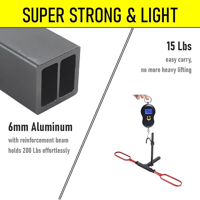 2 Inch Hitch Bike Rack for Car Hitch-Mount, Hitch Ebike Rack for Car 1 Bike, Car Bicycle Rack for SUV (Black & Red)