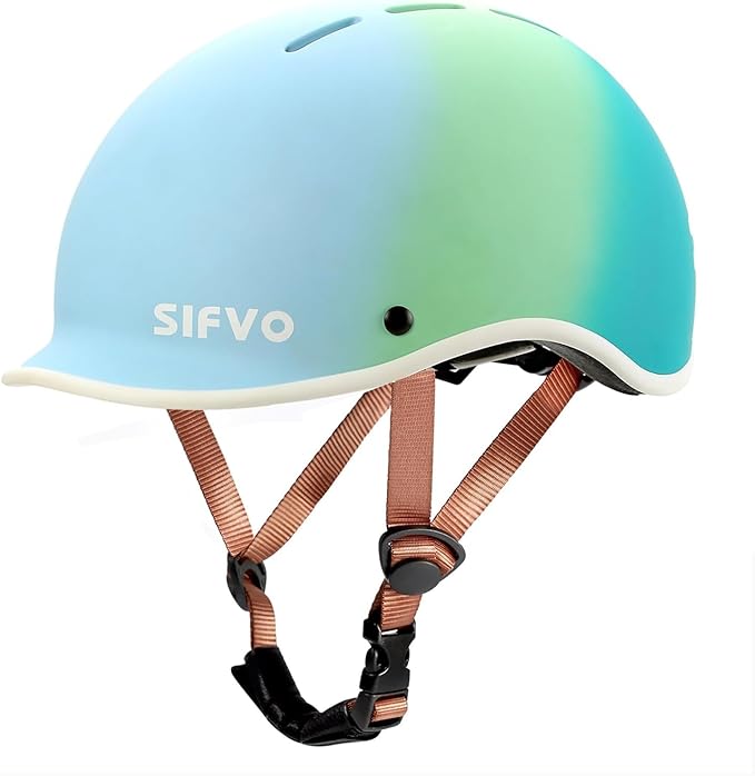 Kids Helmet, SIFVO Kids Bike Helmet Skateboard Helmet Scooter Helmet All-Round Protection Boys Girls Bike Helmet Kids to Youth Extended Visor Adjustable & Durable 51-55cm
