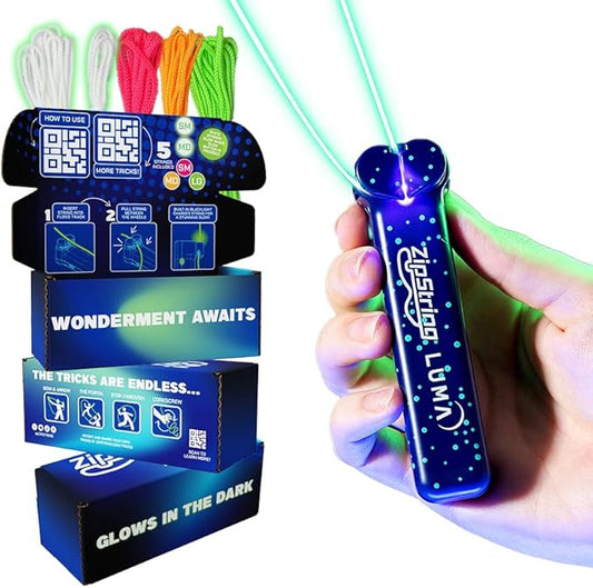 Luma - The Patented Glow-in-The-Dark Toy That Flies a Loop of String, Creates Endless Shapes and Tricks Built-in LED for Glowing Fun. Perfect STEM Gift for Kids & Adults. Wonderment Awaits