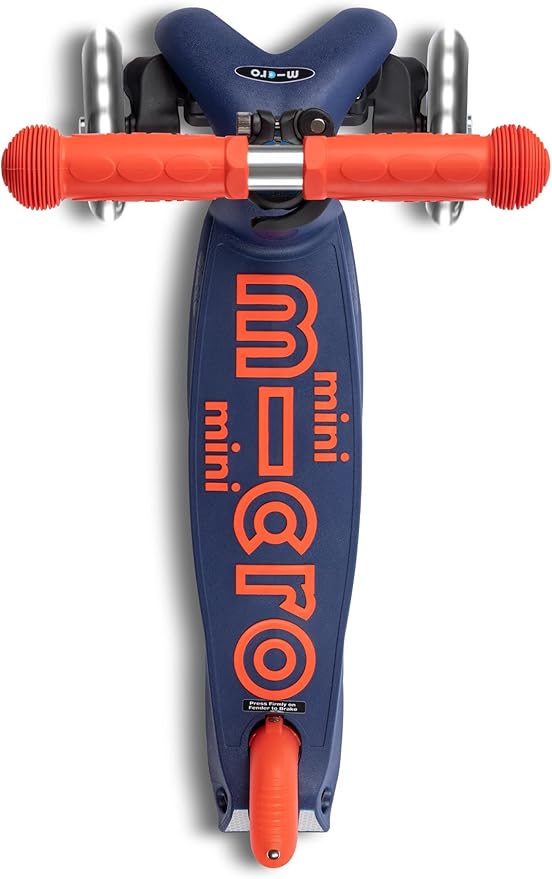 Micro Kickboard - Mini Deluxe Foldable LED Scooter, 3-Wheeled, Lean-to-Steer, Swiss-Designed Micro Scooter with LED Light-Up Wheels, for Kids Ages 2-5