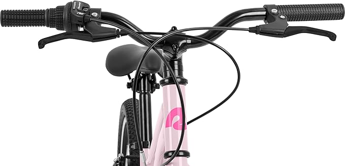 Retrospec Dart 20 & 24 Inch Kids Bike - 7-Speed Hybrid Bicycle for Ages 6-11 with 29in All-Season Tires & Shock Absorption - Adjustable Height Youth Bike with V-Brakes & Smooth Gear Shifting