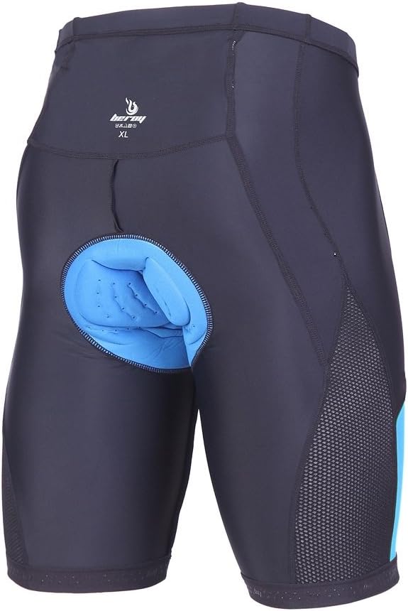 beroy Men's Comfortable Bicycle Cycling Pants, 3D Padded Bike Shorts