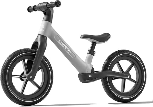 Ridego 14 Inch Balance Bike for Kids 3–6 Years, Lightweight Toddler Bike with Air Rubber Tires, Adjustable Seat, Durable Push Bicycle Gift for Boys & Girls
