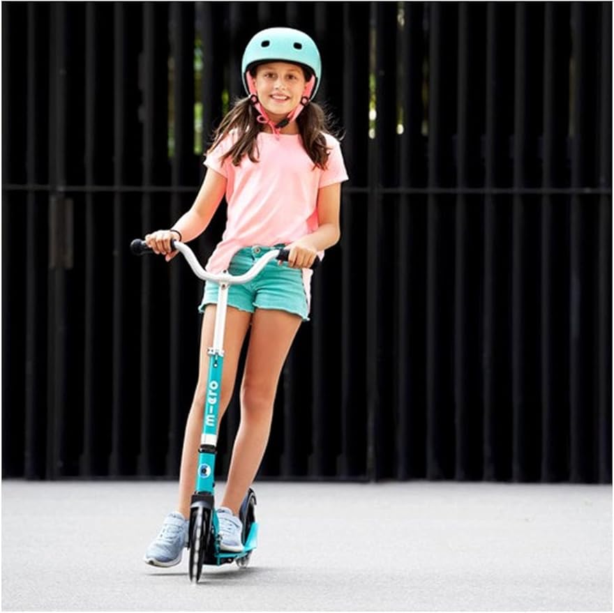 Micro Kickboard - Micro Cruiser LED - Two Wheeled, Fold-to-Carry Swiss-Designed Micro Scooter for Kids with Smooth Gliding Light-Up, Large Wheels for Ages 6+