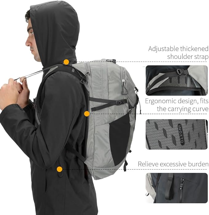 Hiking Hydration Backpack with 3l Water Bladder for Women and Men 25L Water Backpack for Hiking, Cycling, Climbing, Camping