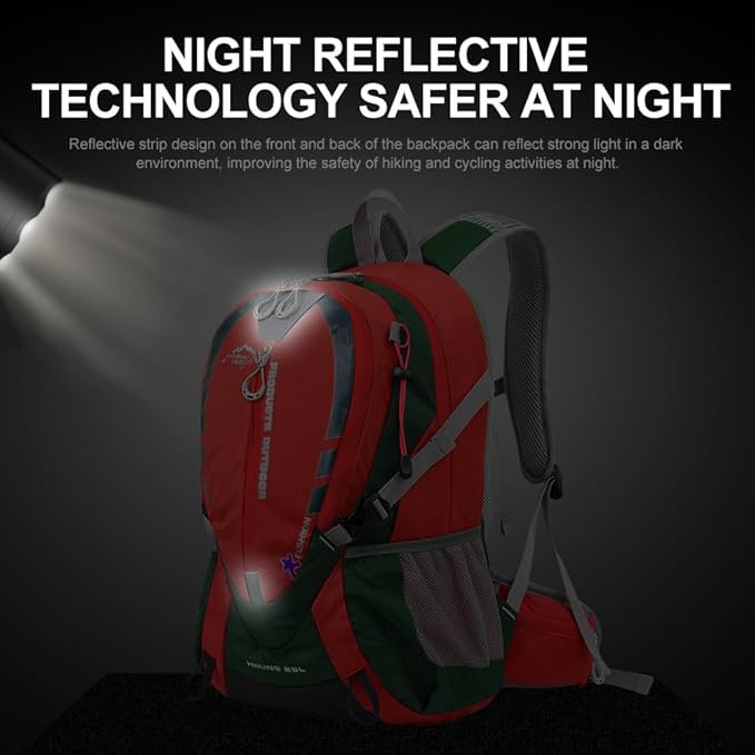 INOXTO Small Hiking Backpack with 2L Water Bladder and Waterproof Rain Cover, 25L Hydration Daypack for Travel, Cycling, Camping, Outdoor