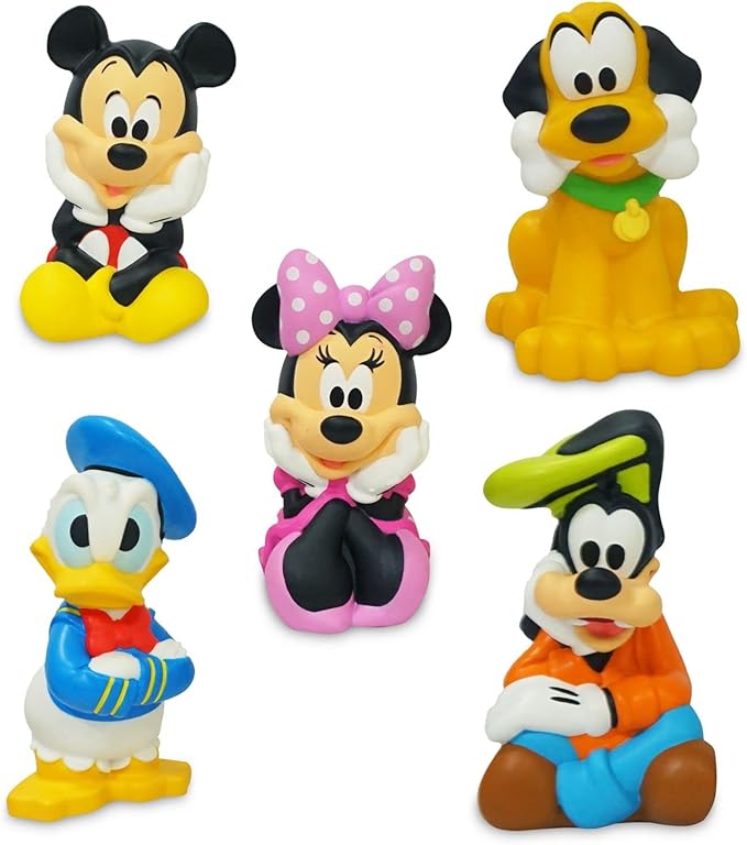 Disney Store Girl's Bath Set (Mickey and Friends) - Kids Bath Accessories with Beloved Disney Characters - Colorful and Fun Bath Time Essentials for Kids - Suitable for All Ages