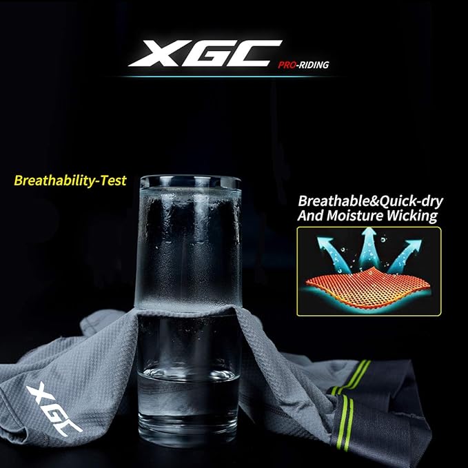XGC Men's Cycling Underwear Shorts with High-Density High-Elasticity and Highly Breathable 4D Gel Padded