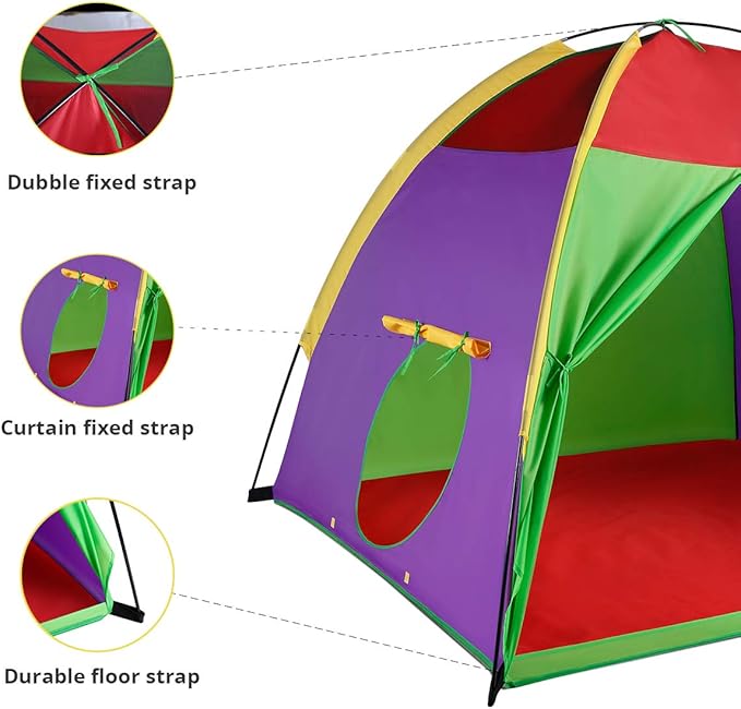Alvantor Kids Tents Indoor Children Play Tents For Toddler Tents For Kids Pop Up Tent Boys Girls Toys Indoor Outdoor Play Houses Giant Party 58”x58"x47"