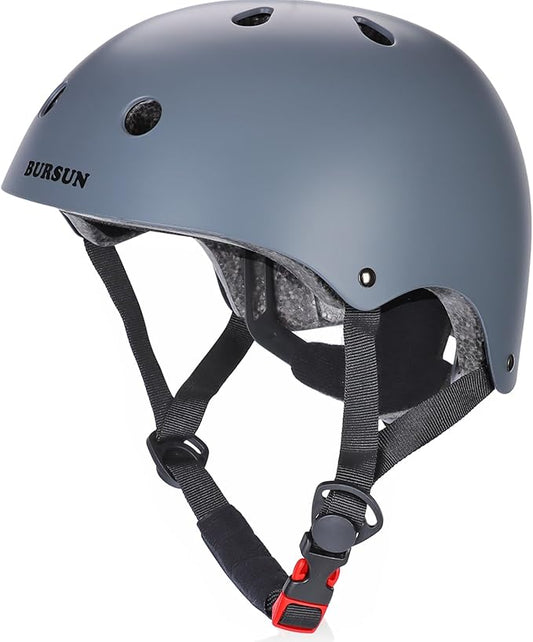 BURSUN Kids Bike Helmet Ventilation & Adjustable Toddler Helmet for Ages 2-14 Kids Boys Girls Multi-Sport Helmet for Skateboard Roller Skateing Bicycle Scooter blance Bike