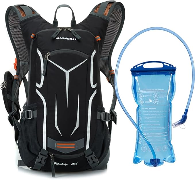 Outdoor Cycling Backpack, 18L, Black