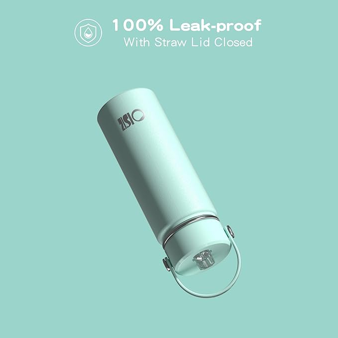 OISIZ 18oz Kids Water Bottle with Straw Lid, Vacuum Insulated Water Bottle 316 Stainless Steel Bottles for Kids for School, Leakproof Water cups, BPA Free and Keep Cold for 24 Hours,Easy to Clean