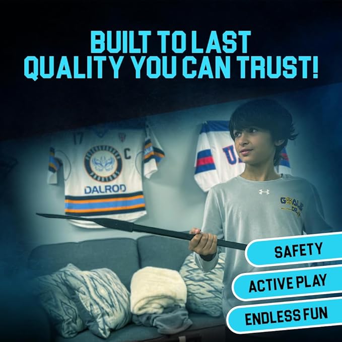 Premier Sports - Kids Hockey Set – (4) Sticks, (2) Mini Goals, (1) Foam & (1) Standard Balls – Complete Beginner Set for Ages 3-9