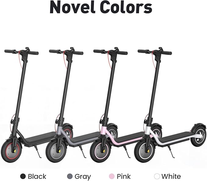 Electric Scooter, 650W/500W/350W Powerful Motor, 22/18 MPH Top Speed, 23/21 Miles Long Range, 10"/8.5" Pneumatic Tires, Smart App, UL Certified Foldable Commuting Electric Scooter for Adults and Teens