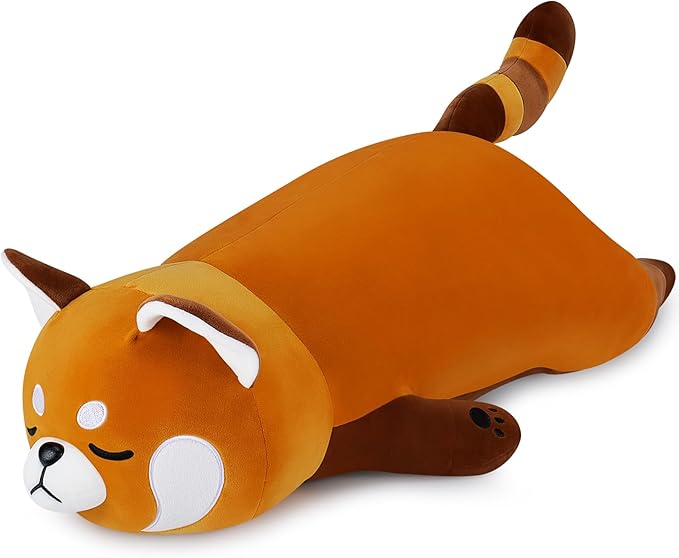 19'' Large Red Panda Plush Stuffed Animal- Cute Red Panda Plush Pillow Plushies, Big Plushie Toy, Cute Hugging Boby Pillow Stuffed Animal, Birthday Gifts for Kids Girls Boys