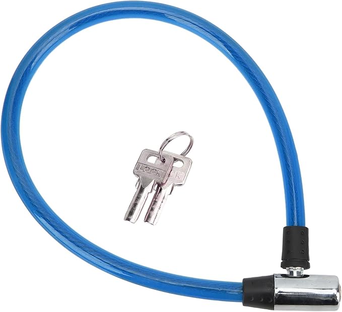 Bike Lock Cable with Key Steel Wire Portable Cable Lock Security Bike Lock for Bike Motorcycle Gate 3 Colors