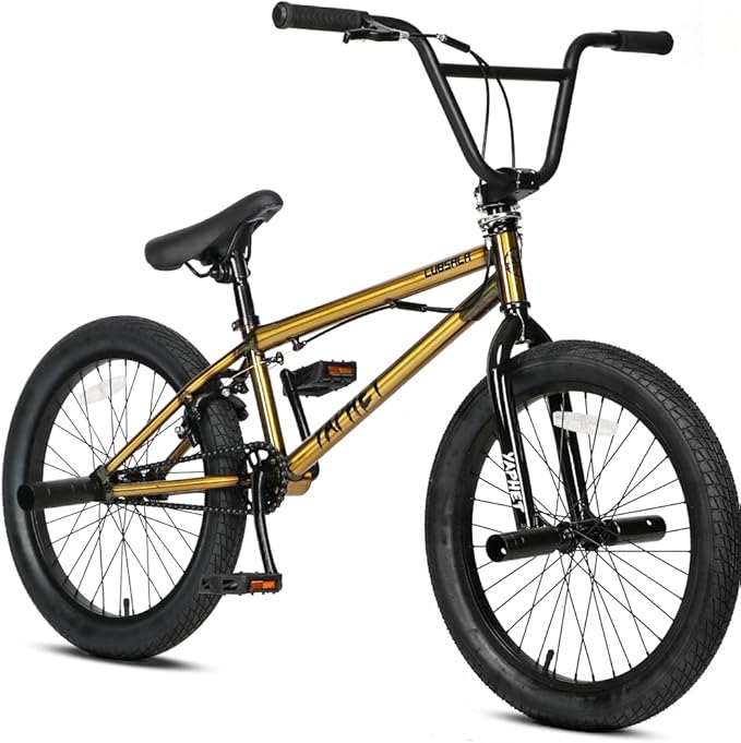Freestyle BMX Bike, 20 Inch Yaphet Bicycle for Teen Beginner and Adult Riders, Bike with Hi-Ten Steel Frame, Multiple Colors