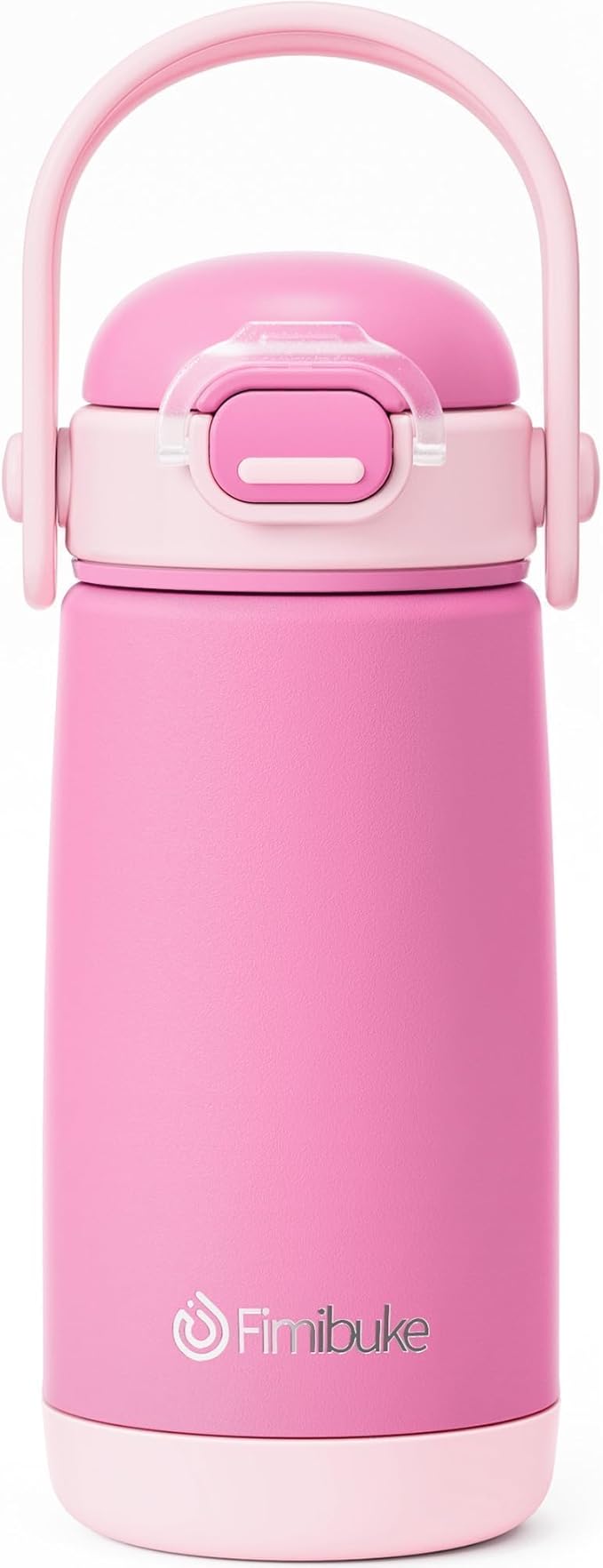 Fimibuke Kids Insulated Water Bottle with Straw Lid & Handle - 14oz BPA FREE 18/8 Stainless Steel Metal Tumbler Leak Proof Double Wall Vacuum Kids Cup Toddler Water Bottle for School Boys Girls