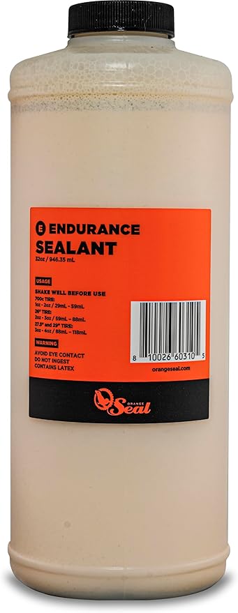 Orange Seal - Endurance Formula Tubeless Bike Tire Sealant | Long Lasting, Fast Sealing | for MTB, Road, CX and Gravel Bicycle Tires