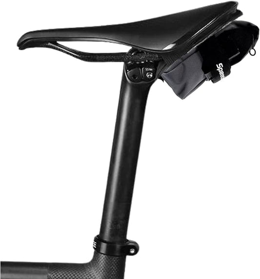 Ranger 2.0 Small Bike Saddle Bag – Waterproof Under Seat Pack for MTB, Gravel & Plus Tire Bikes – Lightweight, Rattle-Free Tool Storage – Fits Most Dropper Posts – Grey