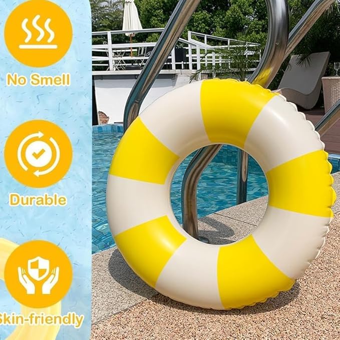 2 PCS Inflatable Pool Floats for Swimming Pool Party Lake Beach Adults - Floaties Pool Tubes Swim Rings Tubes Floaties for Beach Pool Party Decorations