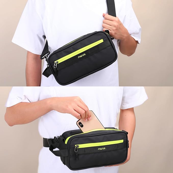 MOSISO Bike Handlebar Bag, Bicycle Frame Case, Multifunctional Waterproof Cycling Front Pouch with Shoulder Strap, Bike Crossbar Front Bag Storage Tool Bag for Women Men Road Mountain Cycling