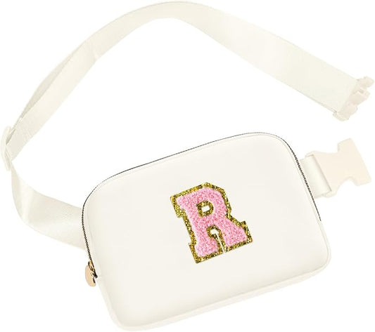 Prize for Girls 8-12, Dance Recital Gifts for Girls Kids, Belt Bag Dance Bag for Girls Teen,Crossbody Bags for Girls Women,Small Travel Waist Packs Kids Fanny Pack Birthday Gifts (Beige, R)