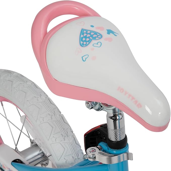 JOYSTAR Angel Girls Bike for Toddlers and Kids Ages 2-13 Years Old, 12 14 16 18 20 Inch Kids Bike with Training Wheels & Basket, 20 24 Inch Girls Bicycle with Handbrake & Kickstand