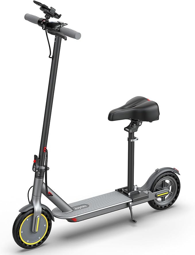 Electric Scooter Adults, Powerful 350W E-Scooter, Max 19 Mph & 15-19 Miles Range Scooters, Folding Scooters with 8.5" Solid Tires, Commuting Scooter Kick Scooter with APP Control (Seats Optional)