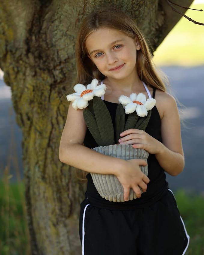 MaoGoLan Daisy Flower Plush Toy, 13.7 inch - Cute Flower Bouquet Stuffed Animal for Grilfriend Wife Mother, Plant Plushies Gift for Valentines Graduation Birthday Christmas