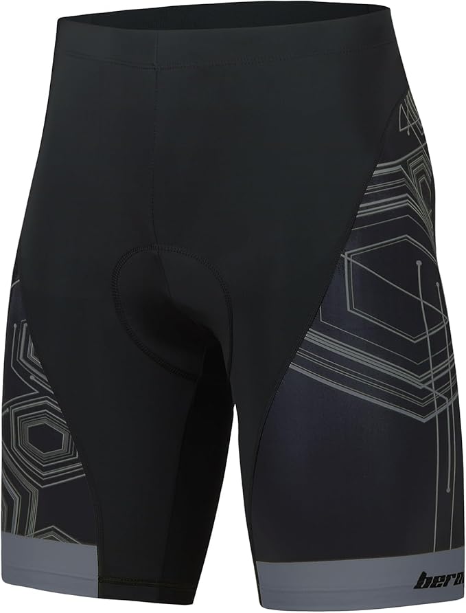 beroy Men's Comfortable Bicycle Cycling Pants, 3D Padded Bike Shorts