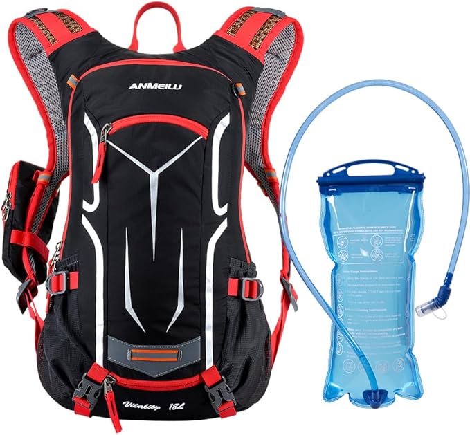 Outdoor Cycling Backpack, 18L, Black