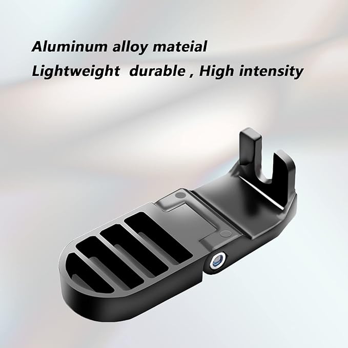 1 Pair 10MM U Slot Bicycle Rear Pedals Folding Rear Seat Footrest Pedals Cycling Accessories for Mountain Bike, Folding Bicycle