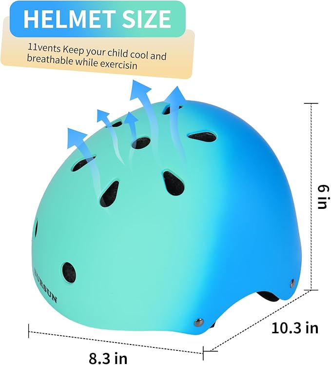 Kids Helmet Toddler Bike Helmets for Ages 2-3-5-8-14 Years Kids Girls Boys Youth, Adjustable Multi-Sport Helmet for Skateboard Cycling Scooter Balance Bike Inline Skating Longboard Roller Skate