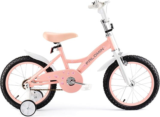 14/16/18 Inch Children’s Bike for Toddlers Kids Ages 3-9, Safe Non-Slip Tires, Removable Training Wheels, Coaster Brake, Easy Assembly, Perfect for Boys and Girls, Multiple Color