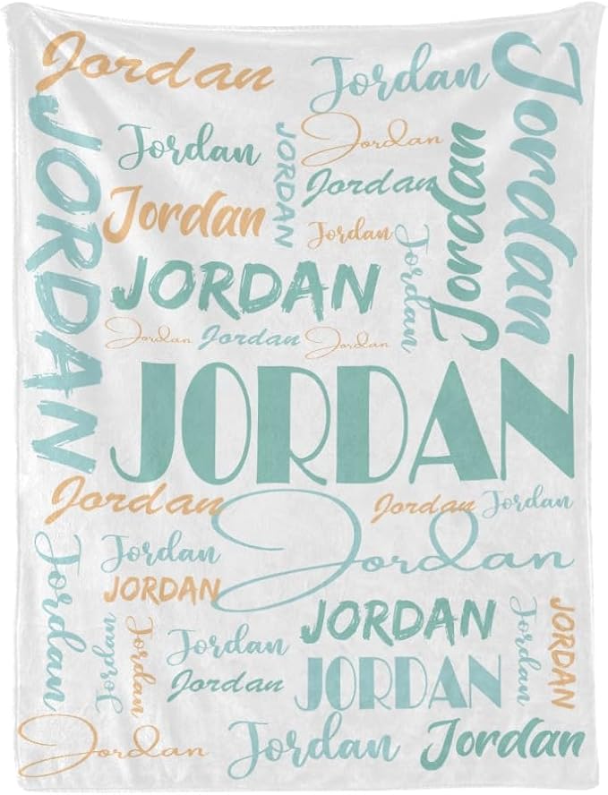 Dr.TOUGH Personalized Name Blanket Personalized Blanket for Adult Kids Flannel Customized Personalized Blankets and Throws
