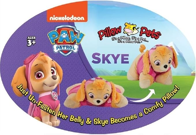 Pillow Pets Paw Patrol Skye Stuffed Animal Plush Toy - 16” Nickelodeon Plush Toy