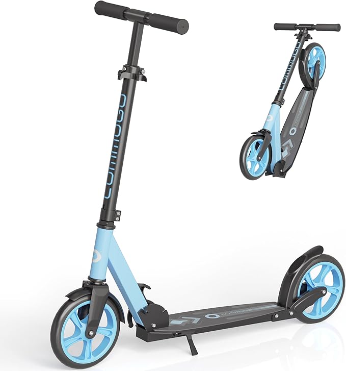 Kick Scooter for Kids 5-12, Teens, Foldable Lightweight Adult Scooter with 8 Inch Wheels, Max Load 240 LBS, Gift for Childs