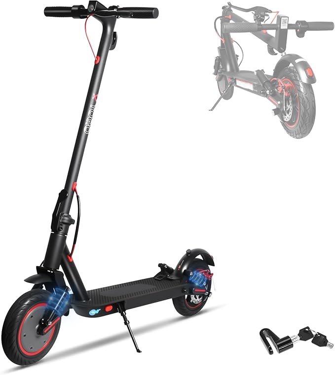 Electric Scooter Adults 16/22 Miles Long Range 8.5"/10" Tires Scooter Electric 500W Motor Brake Pad Lock Portable Foldable E Scooter for Adults Commuting