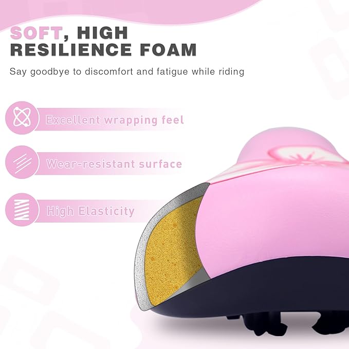 WEEROCK Kids Bike Seat, Child Bike Seats for 14" 16" 18" 20" 24" Kid Bicycle, Kids Bike Replacement Saddle for Boys Girls Bicycles