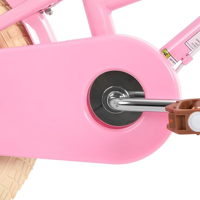 JOYSTAR Girls Bike for 2-12 Years Old Toddlers and Kids, 12" 14" 16" 18“ Retro Style Kids Bike with Training Wheels, 20 Inch Children Bicycle with Kickstand