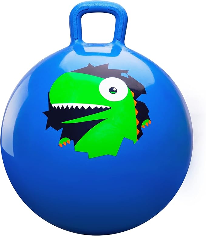 PlayZap Hopper Balls for Kids 3-8, 18 Inches Bouncy Ball with Handle, 18" Inflatable Bouncing Hopper, 45cm Jumping Toys, Garden Hopping Toys Girls Boys Gifts