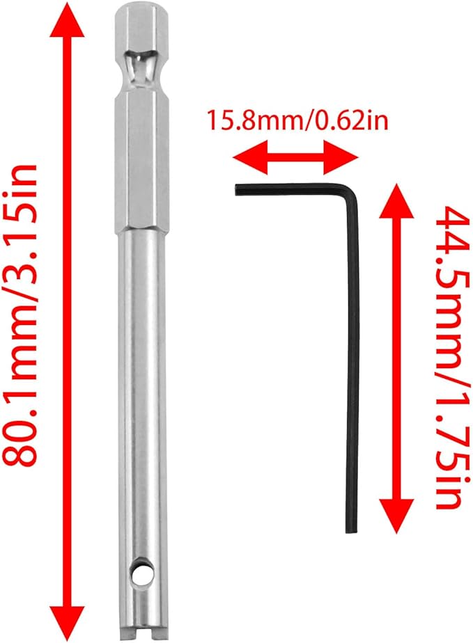 AYLIFU Spoke Wrench Bicycle Repair Kit Bicycle Tire Lever Silver Black 3.14×0.24inch For Spoke Tie and Wheel Manufacturing Spoke Joint Insertion Driver Tool 1set