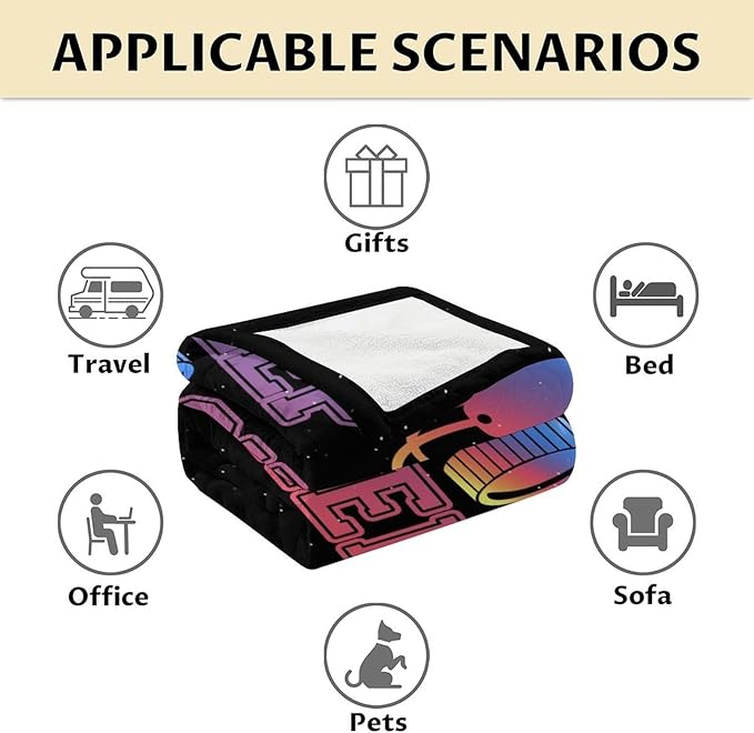 Boys Hockey Gifts - Ice Hockey Blanket for Girls - Kids Throw Blankets for Girls - 60"x80" Soft Warm Throws for Bed