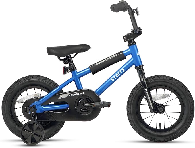 12 14 16 18 Inch Kids Bike BMX Style Bicycle with Training Wheels Coaster Brake for 2-10 Years Old Toddlers Boys Girls Multiple Colors