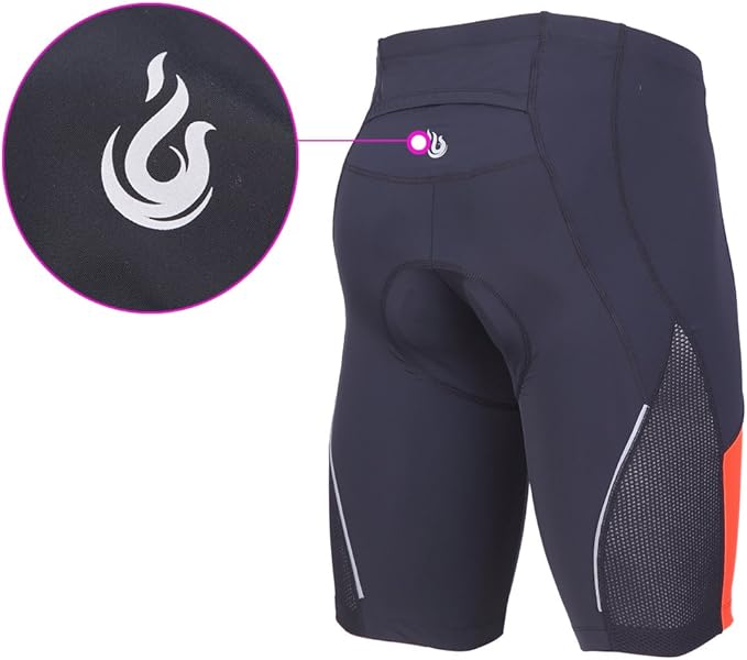 beroy Men's Comfortable Bicycle Cycling Pants, 3D Padded Bike Shorts