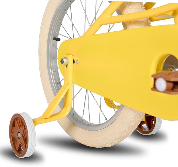 JOYSTAR Girls Bike for 2-12 Years Old Toddlers and Kids, 12" 14" 16" 18“ Retro Style Kids Bike with Training Wheels, 20 Inch Children Bicycle with Kickstand