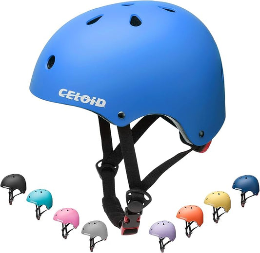 Kids Bike Helmet,Toddler Skateboard Helmets for Ages 2-3-5-8-14 Years Boys Girls，Adjustable Multi-Sport Bicycle Skateboarding Football Roller Skating Scooter Rollerblade Balance Bike Helmet